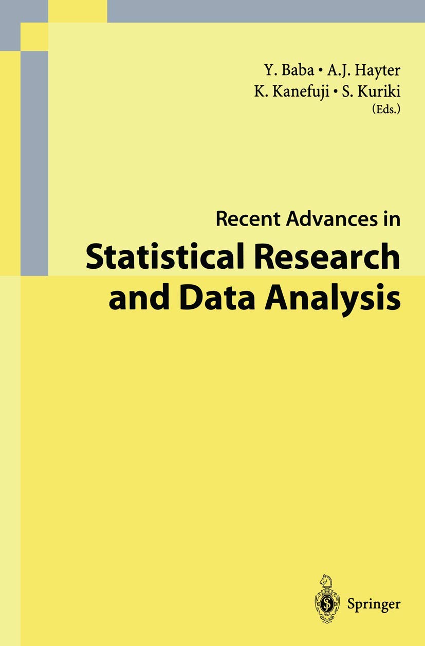 Buy Recent Advances in Statistical Research and Data Analysis — BookShops.in