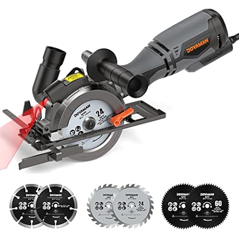 DOVAMAN Mini Circular Saw with Laser Cover