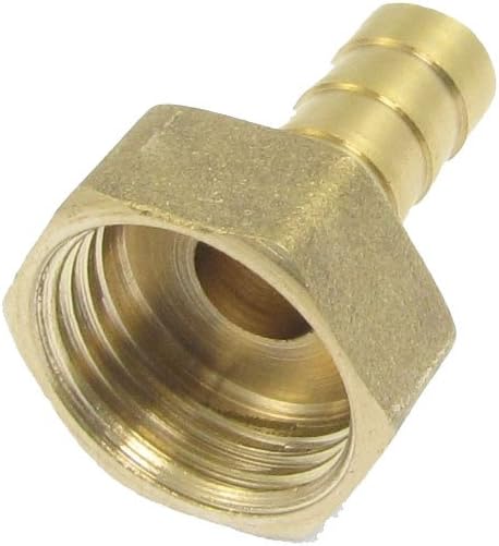 uxcell 1/2G Threaded 10mm Pneumatic Air Gas Hose Barbed Fitting Coupling