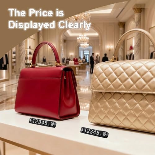 Wcawnlt Preisanzeige-Würfel Verstellbarer, Einstellbare Zahlenwürfel, 10 Stück Schwarz mit weißen Zahlen, Ideal für Geschäfte, Märkte und Produktpräsentationen