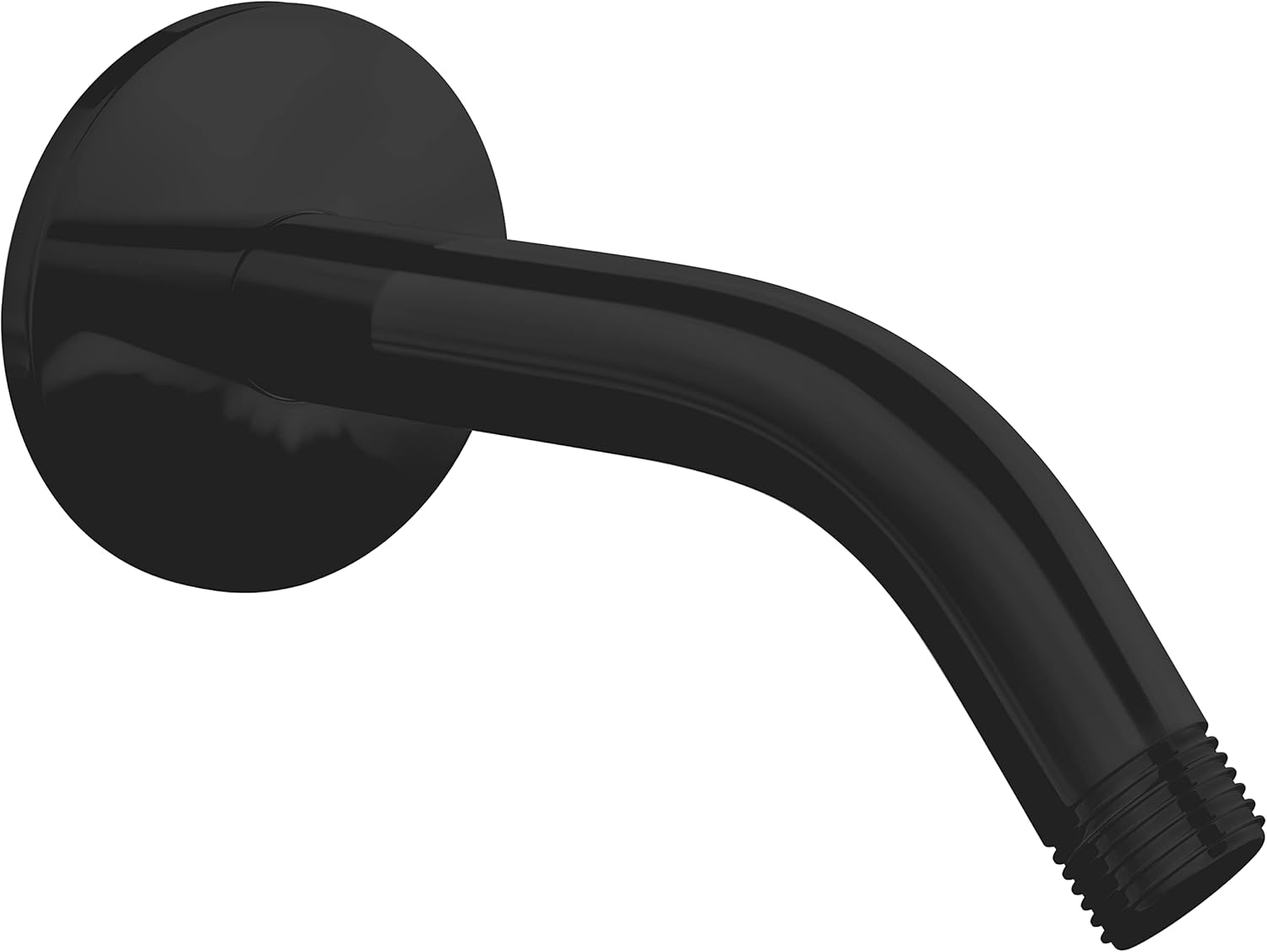 SparkPod 6 Inch High Pressure Rain Shower Head with 6 Inch Stainless Steel Shower Arm and 11 Inch Solid Brass Extension Arm (Black Matte)