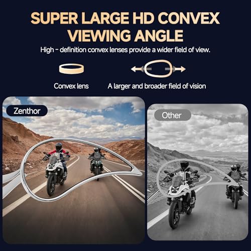 Image of Motorcycle Mirrors for Handlebars - Chrome CNC Adjustable Motorcycle Rearview Mirrors for Harley Street Glide Electra Glide Sportster XL 883 1200 Road King V-Rod Softail Dyna 1982-2024