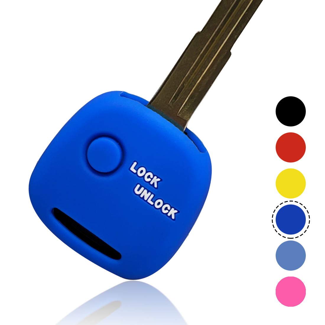 Amazon Co Jp 車用 シリコンキーケース １ボタン キーカバー ワゴンｒ エブリイ スイフト ｍｒワゴン ジムニー アルト ハスラー ラパン モコ Azワゴン 等専用設計 傷防止 ブルー 車 バイク
