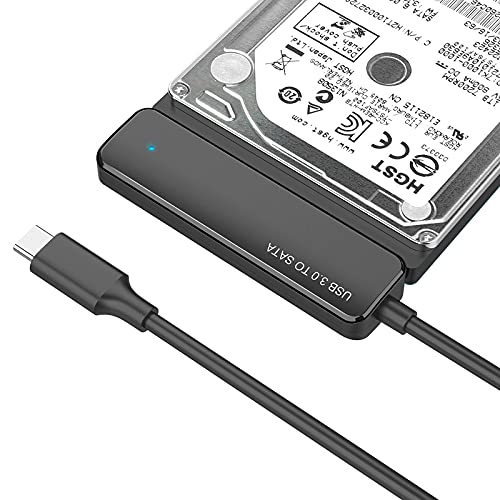 Neeyer Upgraded SATA to USB C Cable, USB 3.1 Type C SATAIII Hard Drive Adapter Cable for 2.5 Inch SSD & HDD Support UASP, 24 Inch Long… - Thumbnail 4