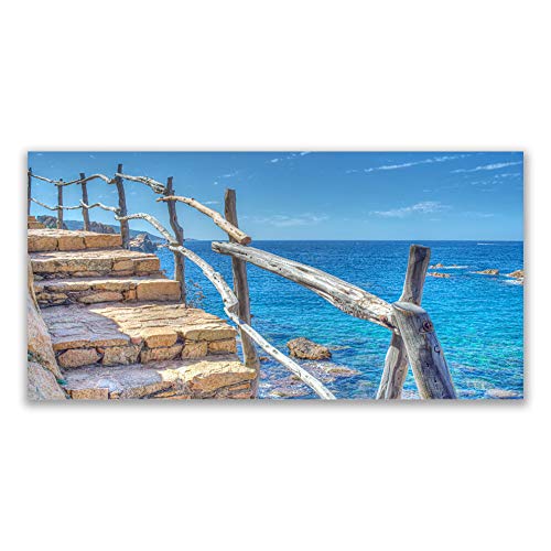 Escaliers architecture de la mer tableau déco mural moderne résistant