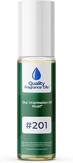 Quality Fragrance Oils' Must for Men Impression #201 | Long-Lasting Perfume Oil, Alcohol-Free, Strong Scent, 10ml Roll-On | Affordable Alternative to Designer Fragrances
