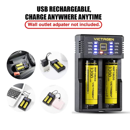 Victagen N2 PLUS Universal Smart Charger, Speedy 18650 Battery Charge thumb #3