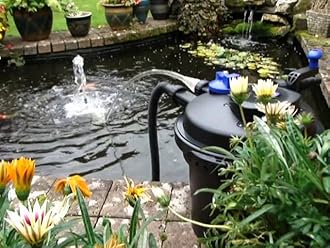 AllPondSolutions Pressurised Koi Fish Pond Filter with UV Steriliser – All in one UV Pond Filter System - Easy to Clean & Maintain - for Outdoor Ponds Up to 5000 litres - PFC-5000
