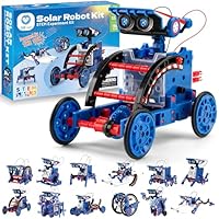 Sillbird STEM 12-in-1 Education Solar Robot Toys-190 Pieces DIY Building Toy Construction Science Experiment Engineering Kit for kids toys gifts for boys girls Aged 8 9 10 11 12+