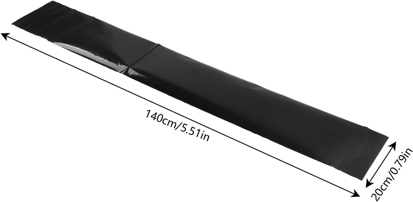 Window Tint Film, Car Van Windscreen Sun Strip Gloss Black 140x20cm Universal PVC Windshield Sticker for Automobiles