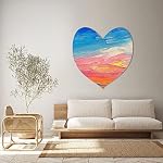 PATIKIL Paint Canvases for Painting, 4 Pack 8x8 Inch Heart Shape Wood Frame Stretched Blank Art Board Panels for Acrylic, Oil, Tempera Painting, White