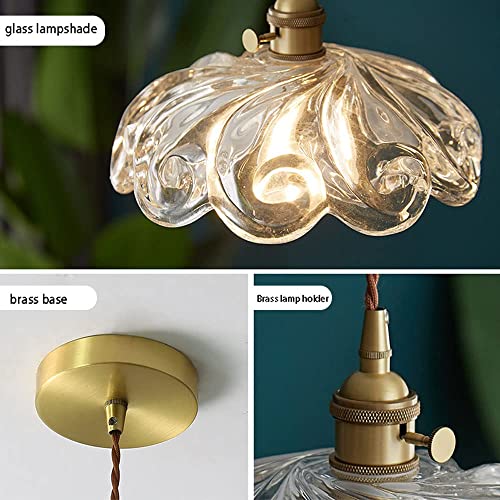 Lámpara de Techo Transparente de Flores Solución para Iluminar Espacios Pequeños con Estilo 5