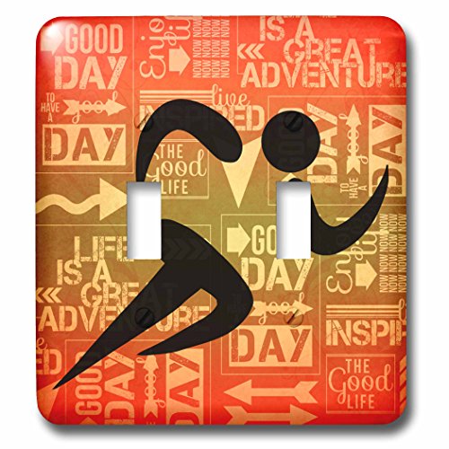 Marathon Runner Silhouette rénovation plaque interrupteur sunset