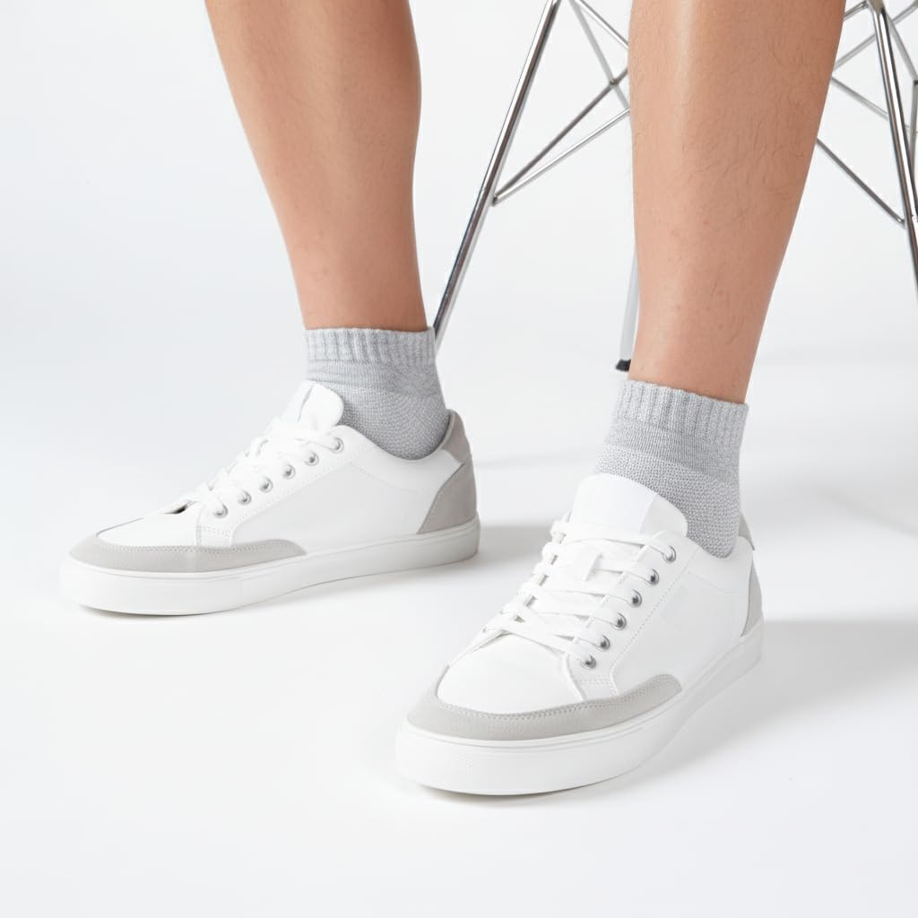 Men’s Low Cut & No Show Socks - Half Terry Moisture Wicking Soft & Breathable Athletic Socks 6 Pairs - Image 3