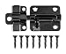 Ajustlock 2-1/2 in. Black Plated Self -Adjustable Barrel Bolt Lock