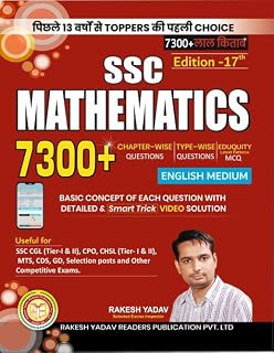 Rakesh Yadav SSC Mathematics, 7300+ Questions, 17th Edi...
