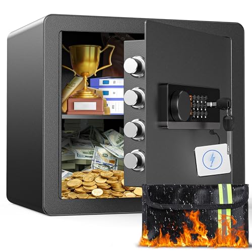 Fireproof Waterproof Safe Box with Digital Keypad