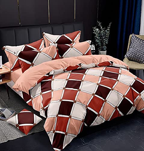 Laying Style Soft Glace Cotton Microfiber Printed Single Duvet/Quilt/Razai/Comforter Cover 60