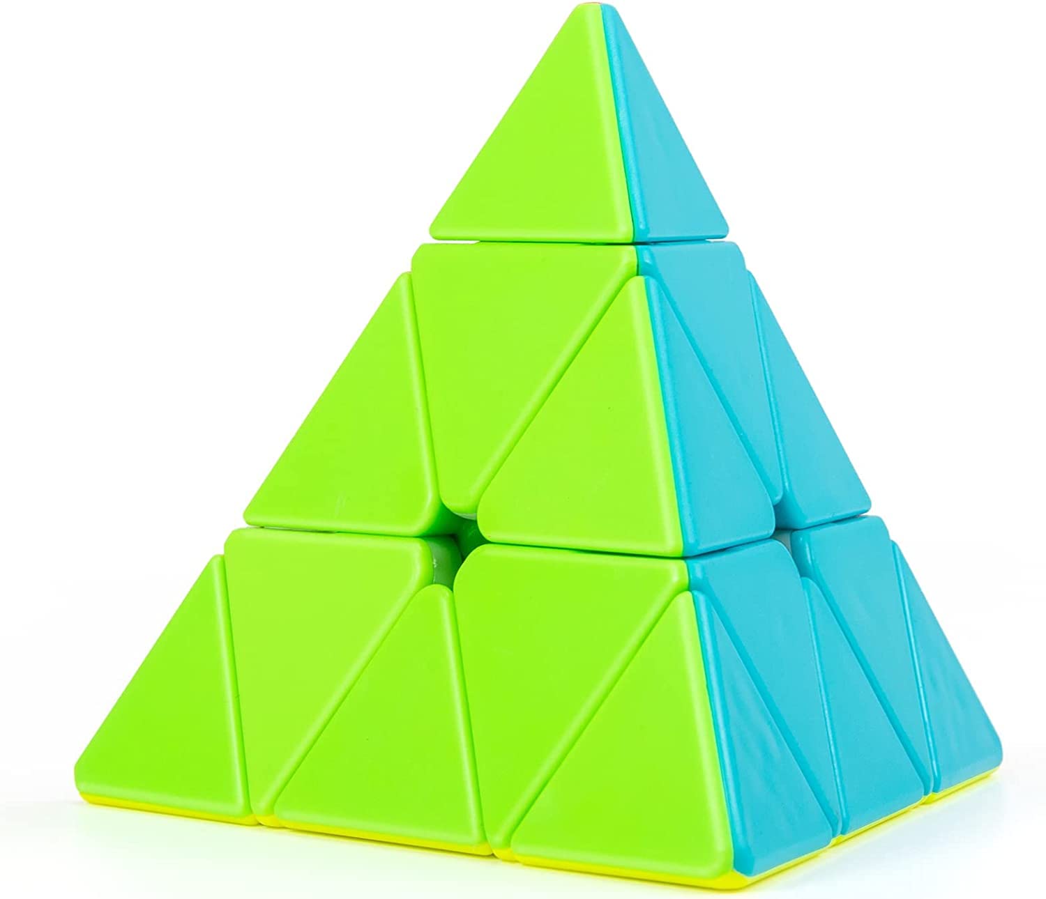 Magic Cube, Speed Cube Pyramid, 3x3x3 Stickerless Frosted Triangle Puzzle Magic Cube