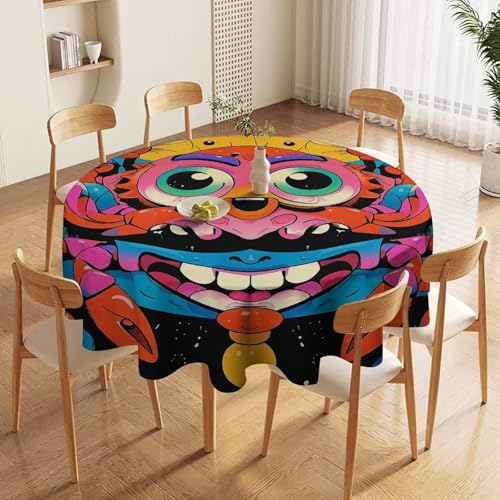 Nappe ronde en polyester antitache et lavable pour éliminer les corvées - 6