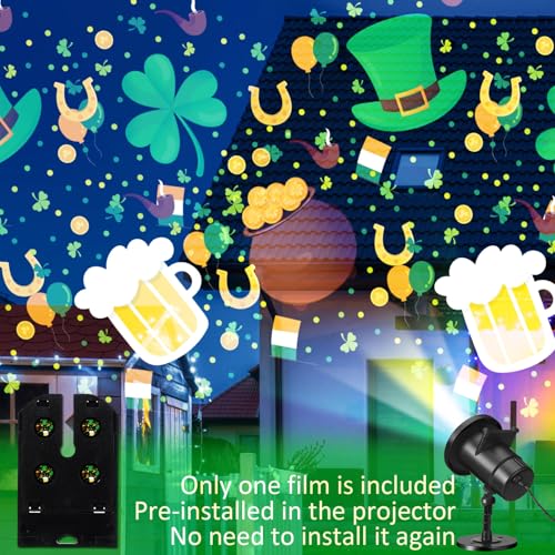 Projecteur extérieur de la Saint-Patrick LED décoratif étanche