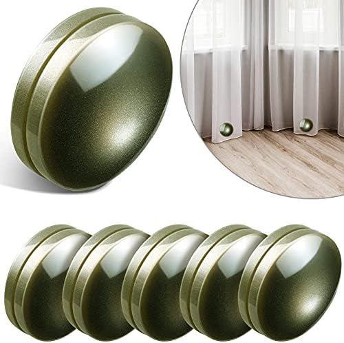 Magnetic Curtain Weights Drapery Weights Magnet Window Curtain Pendant Weights Tablecloth Magnets for Shower Curtain Liner to Stop from Being Blowing (White,8 Sets)