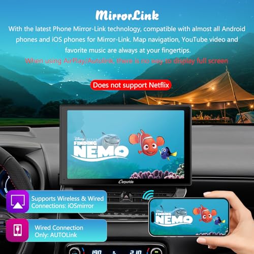 Image of Carpuride W901 Pro 9 inch Wireless CarPlay Android Auto Bluetooth Transmitter