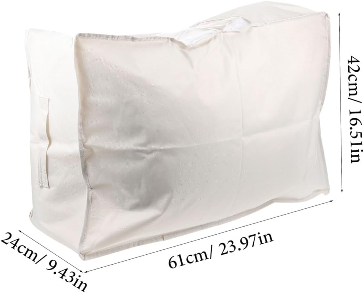 Alipis Breathable Storage Bag Quilt Storage Case Foldable Clothing Organizer Zipper and Handles