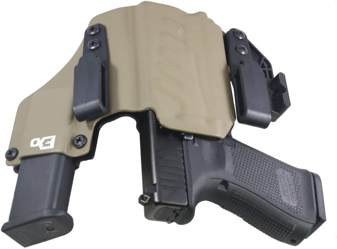 FDO Industries -Formerly Fierce Defender- IWB Kydex Holster Compatible with Glock 19 23 32 w/PL Mini 2 - +1 Series w/Claw -Made in USA-