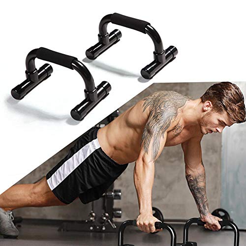 Push Up Handle Set, demping Foam Grip en antislip Rubber Base Family Fitness apparatuur, zwarte Push Ups oefening borst… - Image 4