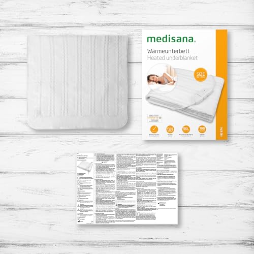 Miniatura 6 de Medisana Hu 674 Calientacamas Eléctrico, 150 X 80 Cm, Desconexión Automática, Protección Contra El Sobrecalentamiento, 4 Ajustes De Temperatura, Lavable, Adecuado Para Todos Los Colchones Estándar