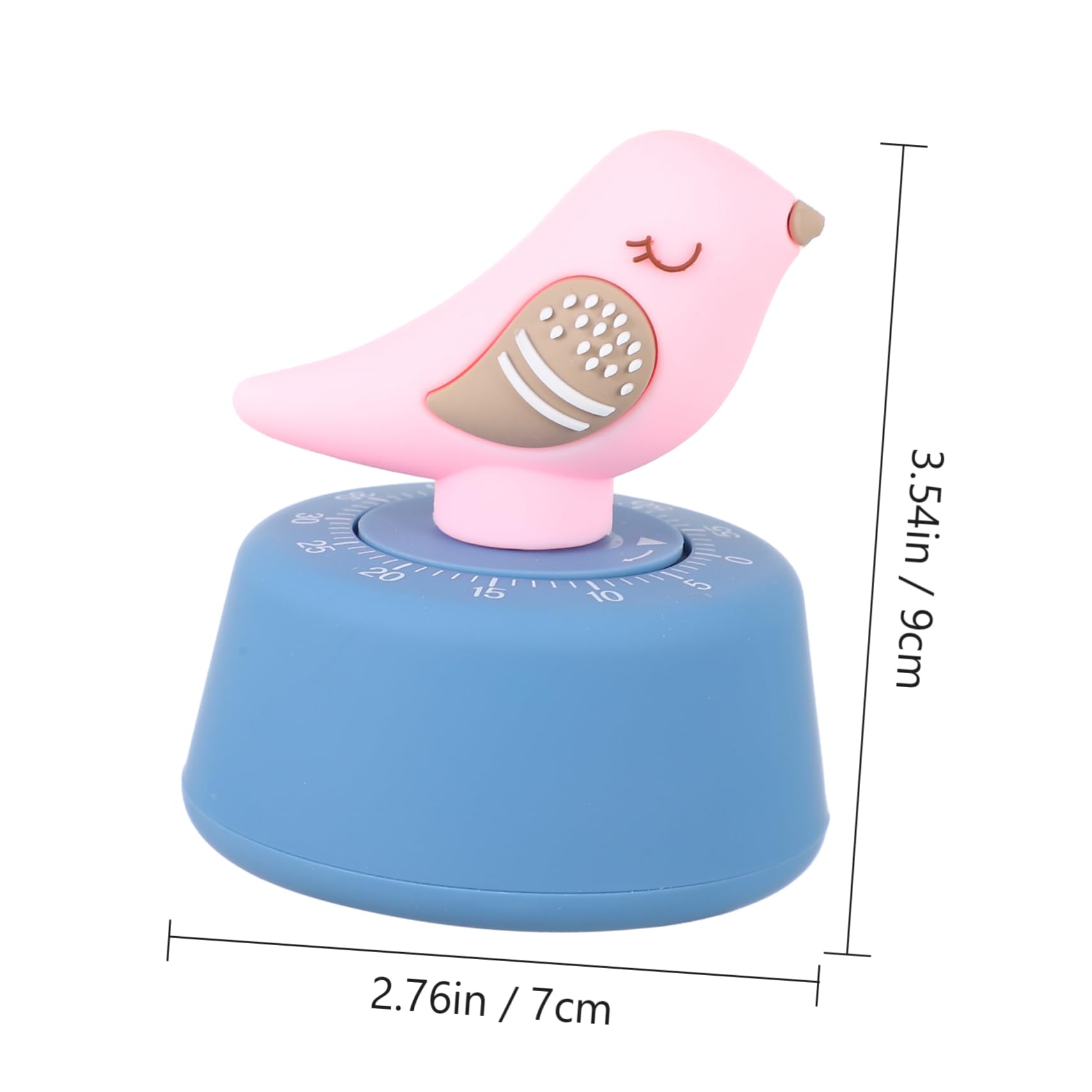 Zerodeko 2piezas Temporizador Mecánico De Cocina Forma De Pájaro Fácil De Usar para Cocinar Huevos y Repostería Diseño Compacto y Divertido para Adultos