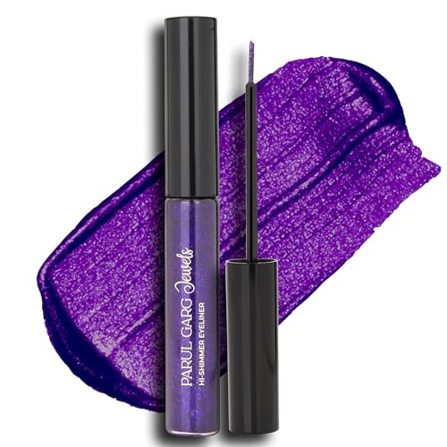 Image of Parul Garg Beauty Hi-Shimmer Liquid Eyeliner - Smudge-Proof, Water-Resistant & Quick-Drying | Long-Wear, Precision Tip & Glitter Finish for Intense Shine | Amethyst Purple | 5ml
