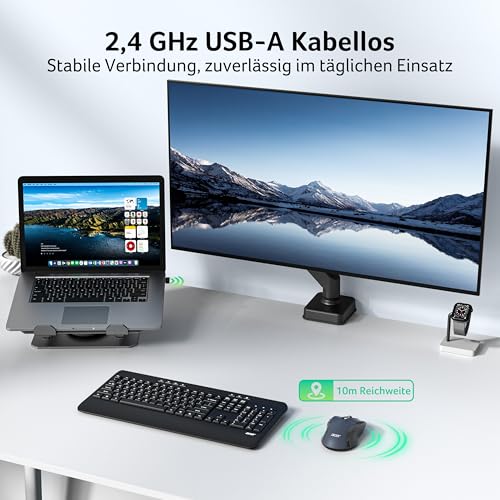 Acer Maus Kabellos 4000 DPI, Wireless Mouse 2,4Ghz – Ansicht 2