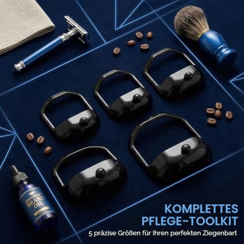 5 Stück Werkzeug Bart Styling-Schablone,Bart Schablone,Bartschablone Herren,Beard Shaper,Bartkamm-Set,Schwarz,Für Männer Rasierhilfsmittel Zubehör Für Bartkonturfür Bartkamm Styling Tool Bartpflege,