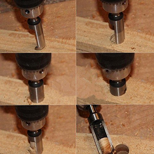 Yakamoz 8 Pieces Hss Taper Claw Type Wood Plug Cutter Drill Bits 16Mm 13Mm 10Mm 6Mm Metric (5/8" 1/2" 3/8" 1/4") #TOP6