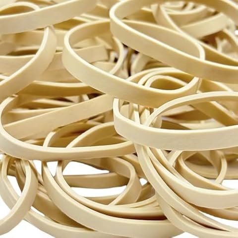 Rubber Bands Size 64 (3 1/2" x 1/4"), 100 Pcs Tactical Strong Heavy Duty Rubber Bands Wide Thick Large Heat Cold UV Resistant for Hunting Hiking Outdoor Camping Survival Cover