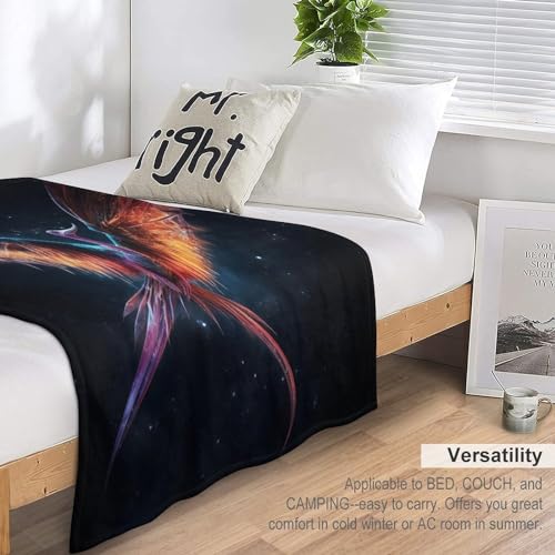 Couverture oiseau flanelle douce chaude canapé plaid 130x180 - 6
