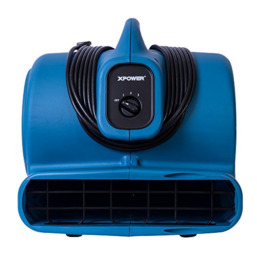 Image of XPOWER P-630 Pro 1 /2 HP 2800 CFM Centrifugal Air Mover, Carpet Dryer, Floor Fan, Blower, for Water Damage Restoration, Janitorial, Plumbing, Home Use