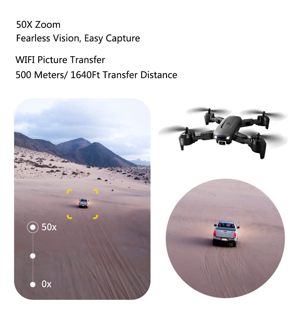 Professionnel Drone Avec Caméra 6k, Drone Pliable à Double Caméra Avec Enregistrement Vidéo, 54 Minutes De Vol Avec 3 Batteries, Rc Quadcopter Drone Jouet Cadeau Adulte Pour Les Enfants