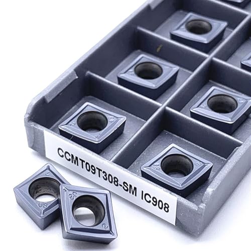 10 piezas CCMT09T Carburo insertos para torno CNC