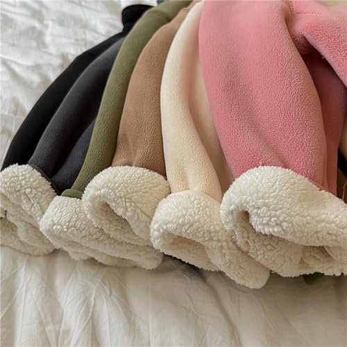 Kids 𝗣olar Fleece Jacket Lightweight Windproof Thick Furry Full-Zip Coat Warm Solid Soft Jackets with Pocket4