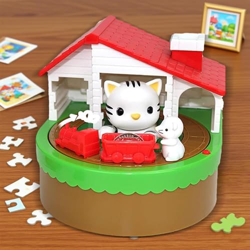 Bocal à effet sonore interactif en forme de chat coffre-fort enfants - 4
