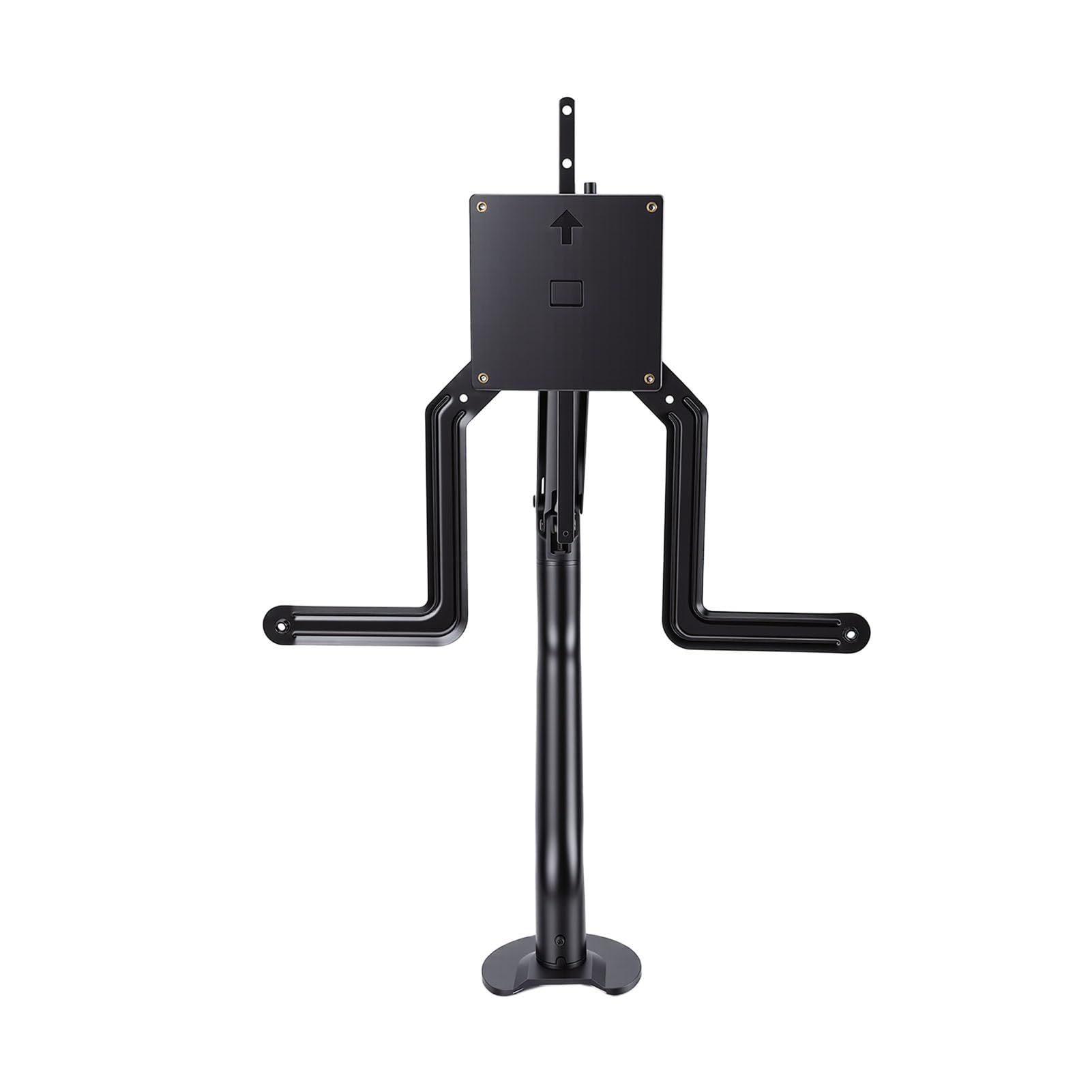 Braccio per Display Supporto da Scrivania Regolabile in Acciaio PP per Display Curvo Ergonomia da Ufficio, Design Moderno, Facile Installazione