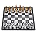 Produktbild PIAOLING Hochwertiges Schach Zusammenklappbares magnetisches Reiseschachset für Kinder Erwachsene Kinder Student Training Dame Schach Brettspiel Gold & Silber Schachfiguren Kind Erwachsener