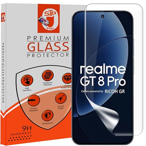 Image of STP FEEL Unbreakable Membrane Screen Protector Guard Compatible For Realme GT 8 Pro 5G (6.79 Inch, Pack of 1) | Hydrogel Membrane Ultra Smooth Touch with Finger Print Support