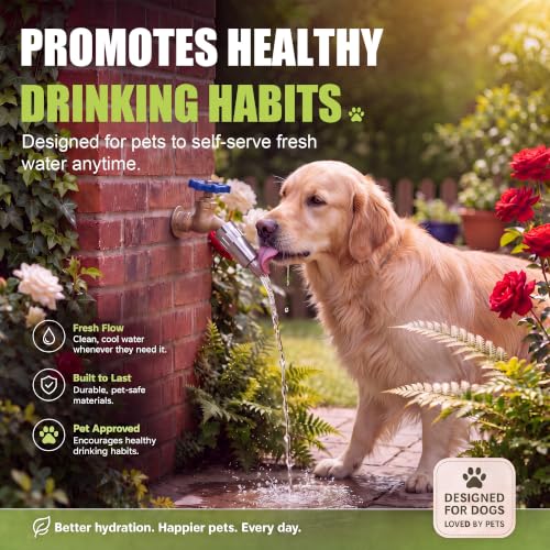 Newtay 1 Pcs Outdoor Automatic Dog Water Spigot Hose Attachment by Newtay - Used condition - Image 6