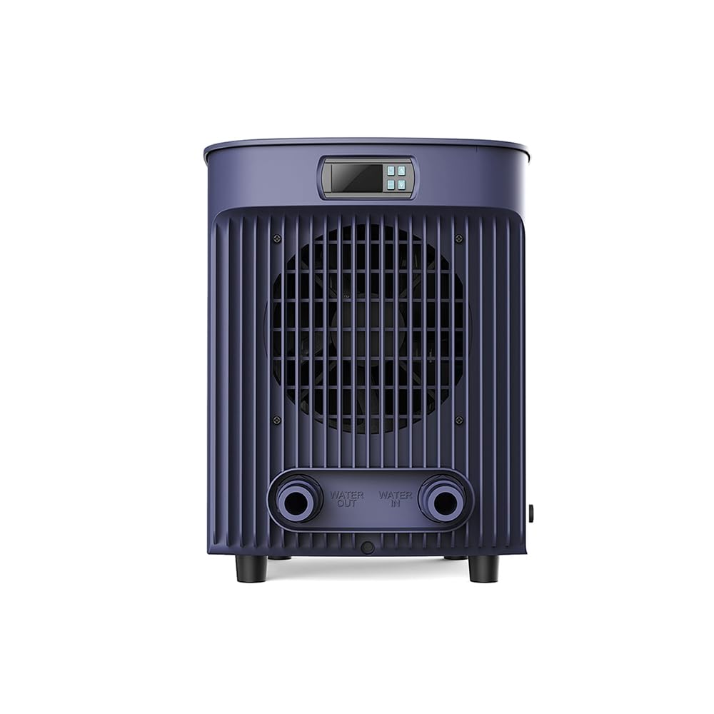 Zealux MiniQ Pompa di Calore Plug & Play per Piscine,Spa e Piscine Fuori Terra Fino a 20 m³,capacità di Riscaldamento 2.5~5.5Kw, Connessione dell’Acqua Ø 32/38 mm,Sensore di Flusso (Mini Q25)