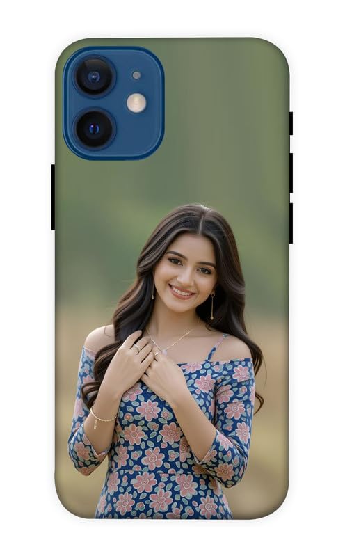 SANGU BRAND Personalised Mobile Case Compatible with iPhone 12 Mini/iPhone 13 Mini | Add Image or Text | Custom Design Cover