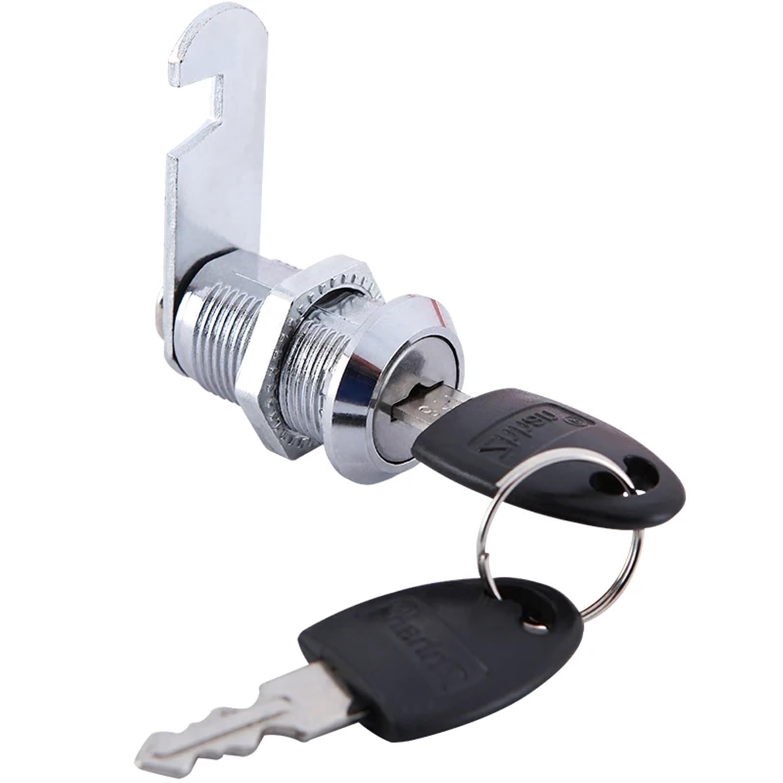 Cerradura de leva de 16/20/25/30/38 mm for buzón, archivador, escritorio, cajón, cerradura con 2 llaves, herramientas for gabinete, 1 unidad(38mm same key)